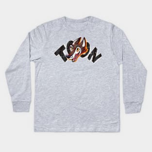 Toon Wolf Kids Long Sleeve T-Shirt